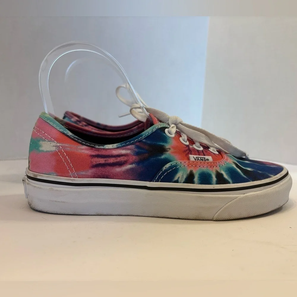 Vans tie-dye multicolored canvas sneakers size 6.5